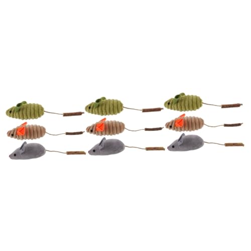 BUGUUYO 9 STK Katzenminze Spielzeug Kauspielzeug Für Kätzchen Selbstspielendes Katzenspielzeug Kauspielzeug Für Haustiere Kauspielzeug Für Katzen Katzenspielzeug Mäuse Tierspielzeug Plüsch BUGUUYO 9 STK Katzenminze Spielzeug Kauspielzeug Für Kätzchen Selbstspielendes Katzenspielzeug Kauspielzeug Für Haustiere Kauspielzeug Für Katzen Katzenspielzeug Mäuse Tierspielzeug Plüsch von BUGUUYO