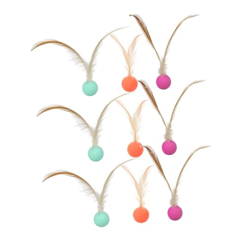 BUGUUYO 9 Stück Teiliges Interaktives Katzen Spielzeugset Elastischer Ball mit Federschwänzen für Indoor Katzen Fördert Bewegung und Spielspaß für Haustiere Verschiedenen Umgebungen BUGUUYO 9 Stück Teiliges Interaktives Katzen Spielzeugset Elastischer Ball mit Federschwänzen für Indoor Katzen Fördert Bewegung und Spielspaß für Haustiere Verschiedenen Umgebungen von BUGUUYO