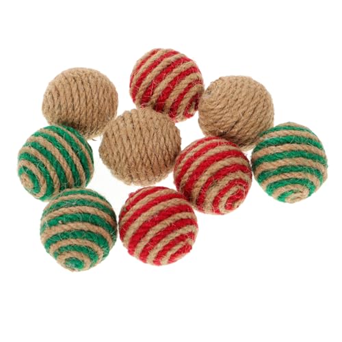 BUGUUYO 9 Stück Teiliges Katzenspielzeug aus Natürlichem Hanfseilbällen Bunte Interaktive Spielbälle für Kätzchen und Katzen Langlebig und Sicher Haustiere BUGUUYO 9 Stück Teiliges Katzenspielzeug aus Natürlichem Hanfseilbällen Bunte Interaktive Spielbälle für Kätzchen und Katzen Langlebig und Sicher Haustiere von BUGUUYO