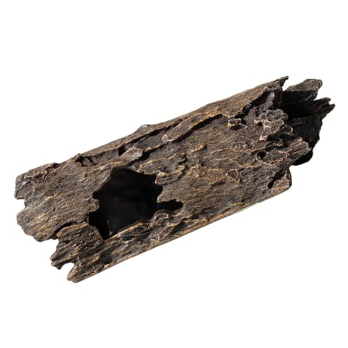 BUGUUYO Aquarium Deko Resin Baumstamm Künstlicher Baumstumpf Naturgetreu Leicht DIY Landschaft für Tropische Aquarien Fischversteck Kompakt und Langlebig von BUGUUYO