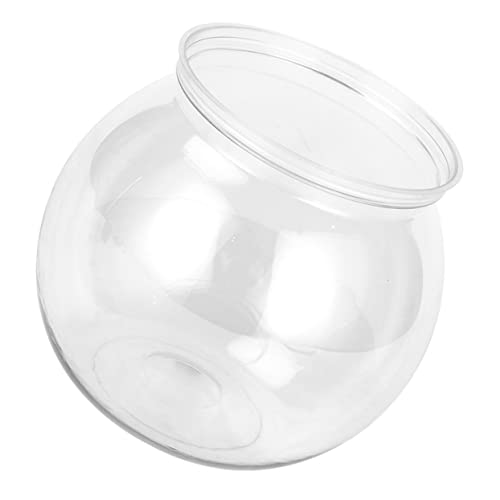 BUGUUYO Stabiles rundes Fischglas Aquarium für den Schreibtisch Home Office Decor Mini-Aquarium aus Kunststoff Aquarium- Goldfischhalter BUGUUYO Stabiles rundes Fischglas Aquarium für den Schreibtisch Home Office Decor Mini-Aquarium aus Kunststoff Aquarium- Goldfischhalter von BUGUUYO