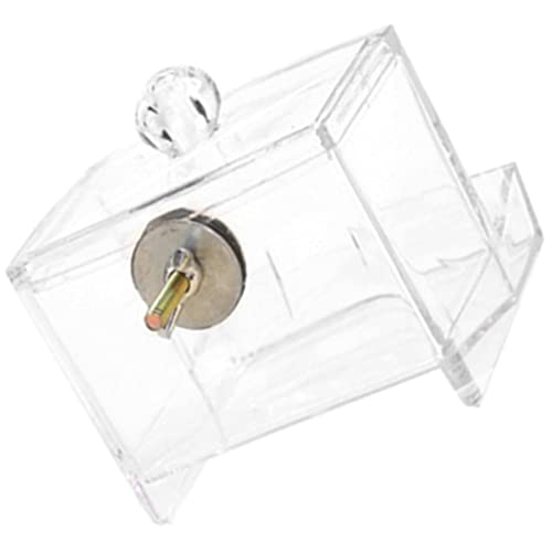 BUGUUYO Automatischer Futterspender Für Vögel Hühnerbedarf Für Kleine Rack Trog Vogelfutterspender Behälter Vogelfutter Hühnerfutterautomat Futterspender Transparent von BUGUUYO