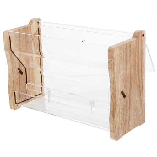 BUGUUYO Automatischer Hühnerfütterungsbehälter Transparente Futterstation für Geflügel Bissfeste Materialien Einfache Installation Langlebiges Design für Hühner von BUGUUYO