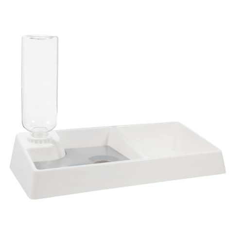 BUGUUYO Katzenfutternapf Wasserspender Doppel-futterspender Für Kätzchen Rutschfestes Design Automatische Tränke Futterstation Für Katzen Und Hunde Sicheres Abs-Material BUGUUYO Katzenfutternapf Wasserspender Doppel-futterspender Für Kätzchen Rutschfestes Design Automatische Tränke Futterstation Für Katzen Und Hunde Sicheres Abs-Material von BUGUUYO