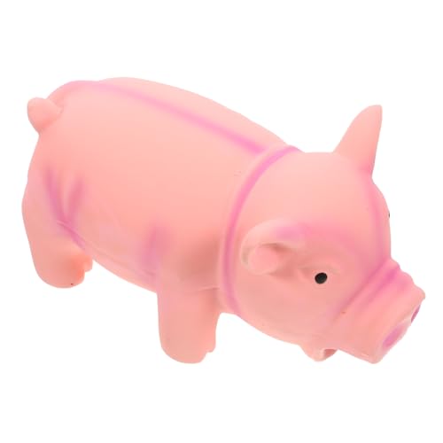 BUGUUYO Hunde Kauspielzeug in Schweineform Quietschendes Strapazierfähiges Und Leichtes Hundespielzeug Für Kleine Und Mittelgroße Hunde Fördert Das Kauen Und Schützt Möbel Pflegeleicht Für von BUGUUYO