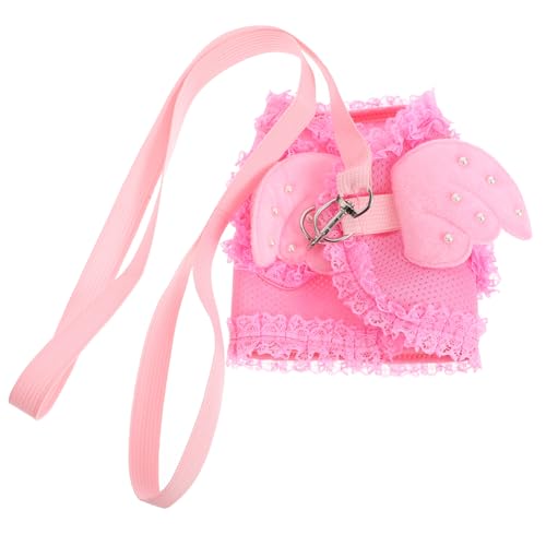 BUGUUYO Adorable Katzen-Geschirr Mit Brustgurt Verstellbar Atmungsaktiv s Zufällige Farbe Zugschlaufe Für Kleine Haustiere von BUGUUYO