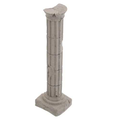 BUGUUYO Cement Roman Column Aquarium Decoration Stabile Römische Säule für Süß Meerwasseraquarien Dekoratives Fischbecken Ornament Robustes Wasserfestes Fischtank Landschaftselement von BUGUUYO