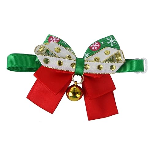 BUGUUYO Süßes Weihnachts-Haustierhalsband mit Glöckchen und Schleife für Katzen und Hunde modisch und dekorativ BUGUUYO Süßes Weihnachts-Haustierhalsband mit Glöckchen und Schleife für Katzen und Hunde modisch und dekorativ von BUGUUYO