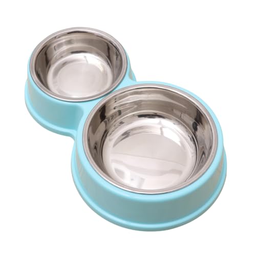 BUGUUYO Doppelnapf-Set für Haustiere Edelstahl Futter- und Wasserspender für Hunde Kratzfest langlebig blau für Hunde und Katzen BUGUUYO Doppelnapf-Set für Haustiere Edelstahl Futter- und Wasserspender für Hunde Kratzfest langlebig blau für Hunde und Katzen von BUGUUYO