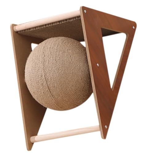 BUGUUYO Katzen Kratzbrett Aus Stabilem Wellpapier Interaktives Kratzspielzeug Mit Dreieckigem Ball Für Katzen Kratzfestes Katzenzubehör Zur Beschäftigung Und Vorbeugung Von Möbelbeschädigungen BUGUUYO Katzen Kratzbrett Aus Stabilem Wellpapier Interaktives Kratzspielzeug Mit Dreieckigem Ball Für Katzen Kratzfestes Katzenzubehör Zur Beschäftigung Und Vorbeugung Von Möbelbeschädigungen von BUGUUYO