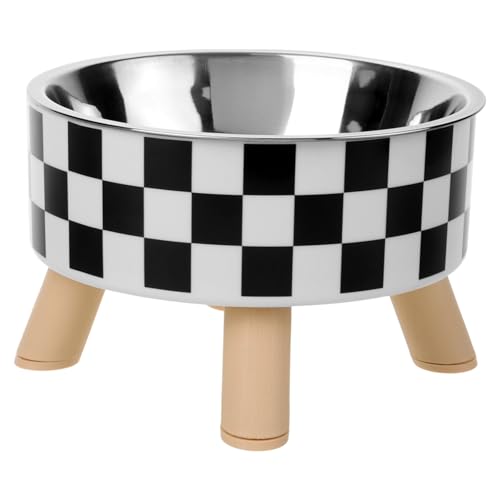 BUGUUYO Ergonomischer Erhöhter Futternapf für Haustiere Breiter Katzennapf Aus Edelstahl Erhöhtes Katzenfutter-Design Überlauf-Design BUGUUYO Ergonomischer Erhöhter Futternapf für Haustiere Breiter Katzennapf Aus Edelstahl Erhöhtes Katzenfutter-Design Überlauf-Design von BUGUUYO