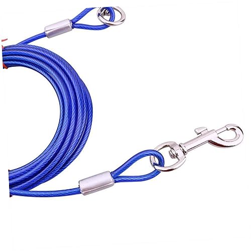 BUGUUYO Edelstahlhundeleine für Hunde Hund mittel Kabel-Hundeleine Hund Kabel binden Hundekette Kabel zum Transport von Haustieren Kabelhund ziehen Hundetransportseil aus Edelstahl Blau BUGUUYO Edelstahlhundeleine für Hunde Hund mittel Kabel-Hundeleine Hund Kabel binden Hundekette Kabel zum Transport von Haustieren Kabelhund ziehen Hundetransportseil aus Edelstahl Blau von BUGUUYO