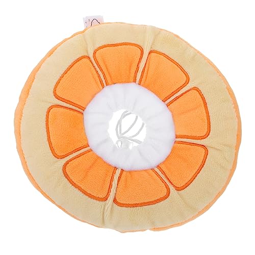 BUGUUYO Haustierhalsband Für Kratzhalsband Elisabethanisches Orange Größe S von BUGUUYO