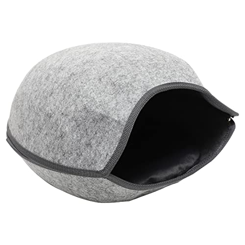 BUGUUYO Fischmaulfilz-Katzenstreu Katzenhöhle katzenbett katzenkorb Katzenhaus aus Filz Katzenkäfig Haustiere katzenmatte Indoor-Welpenhaus Atmungsaktives Katzennest Filzstoff Light Grey BUGUUYO Fischmaulfilz-Katzenstreu Katzenhöhle katzenbett katzenkorb Katzenhaus aus Filz Katzenkäfig Haustiere katzenmatte Indoor-Welpenhaus Atmungsaktives Katzennest Filzstoff Light Grey von BUGUUYO
