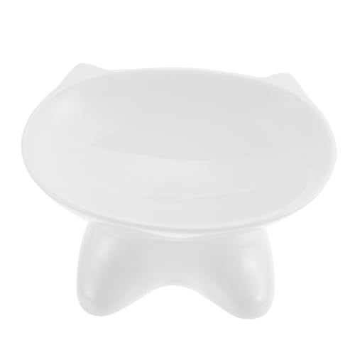 BUGUUYO Einzigartiger Futternapf Für Haustiere in Katzengesichtsform Auf Ständer Stabile Keramik Leicht Zu Reinigen Weiß BUGUUYO Einzigartiger Futternapf Für Haustiere in Katzengesichtsform Auf Ständer Stabile Keramik Leicht Zu Reinigen Weiß von BUGUUYO