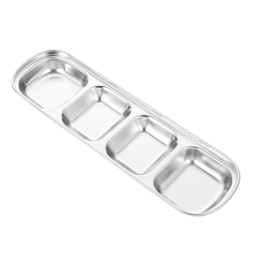 BUGUUYO Haustier-futternapf 4-Gitter Hamster Edelstahl Futter- Und Wassernapf von BUGUUYO