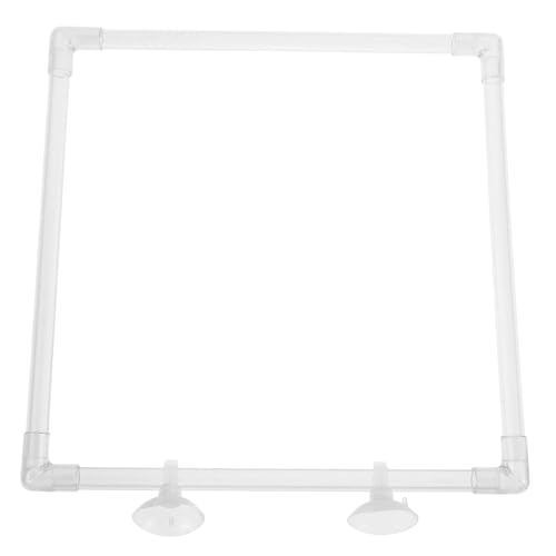 BUGUUYO Futterspender für Aquarien Futterschwimmer für Aquarien Betta Futterring Schwimmender Futterring für Fische Futterkreise Aquarium Betta-Futterring Fütterungsring Acryl Transparent von BUGUUYO