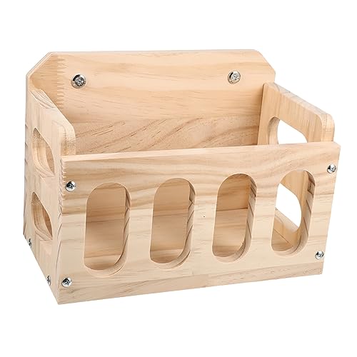 BUGUUYO Heubehälter aus Holz für Kaninchen Rutschfester Kaninchen-Futterspender für Kleintiere BUGUUYO Heubehälter aus Holz für Kaninchen Rutschfester Kaninchen-Futterspender für Kleintiere von BUGUUYO