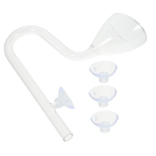 BUGUUYO Glockenförmiges Wassersiphonpumpenrohr Glasbelüftungsrohr Für Aquarien Aquariumfilterrohr Mit Ausströmerfunktion Transparent BUGUUYO Glockenförmiges Wassersiphonpumpenrohr Glasbelüftungsrohr Für Aquarien Aquariumfilterrohr Mit Ausströmerfunktion Transparent von BUGUUYO