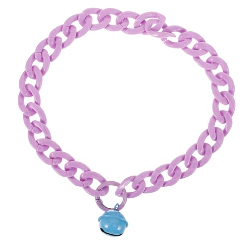 BUGUUYO Glockenhalsband für Haustiere Kragen Anhänger für Katzenhalsbänder Sicherheitshalsband für Katzen Katzenhalsband mit Glocke tragbares Katzenhalsband Haustierzubehör Acryl Violett BUGUUYO Glockenhalsband für Haustiere Kragen Anhänger für Katzenhalsbänder Sicherheitshalsband für Katzen Katzenhalsband mit Glocke tragbares Katzenhalsband Haustierzubehör Acryl Violett von BUGUUYO