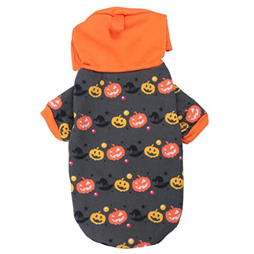 BUGUUYO Halloween-Sweatshirt Für Hunde Halloween-Kostüme T-Shirt Für Kleine Hunde Welpen-Outfits Teufel-Haustieroverall Kürbis-Hundekostüm Halloween-Welpenkostüm BUGUUYO Halloween-Sweatshirt Für Hunde Halloween-Kostüme T-Shirt Für Kleine Hunde Welpen-Outfits Teufel-Haustieroverall Kürbis-Hundekostüm Halloween-Welpenkostüm von BUGUUYO