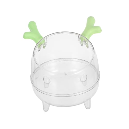 BUGUUYO Hamster Badezimmer Toilette Hamster bei Sandkasten für Hamster Hamsterhygiene austauschbarer Protektor Hirschkopfmaske Hamsterbadewanne Bad für Kaninchen das Haustier Light Green von BUGUUYO