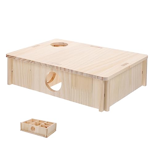 BUGUUYO Sicheres Labyrinthspielzeug für Hamster aus Holz mit 6 Haustunneln und bereicherndem Komfort BUGUUYO Sicheres Labyrinthspielzeug für Hamster aus Holz mit 6 Haustunneln und bereicherndem Komfort von BUGUUYO