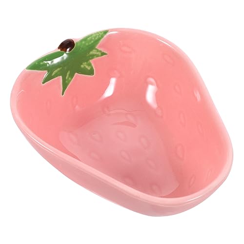 BUGUUYO Hamster-Futterteller Kleiner Futternapf für Tiere Mini Haustier -Fütterung Platte Futterspender katzenfutter Hamsterfutter Erdbeernapf für Haustiere Keramik Rosa Zufällige Farbe BUGUUYO Hamster-Futterteller Kleiner Futternapf für Tiere Mini Haustier -Fütterung Platte Futterspender katzenfutter Hamsterfutter Erdbeernapf für Haustiere Keramik Rosa Zufällige Farbe von BUGUUYO