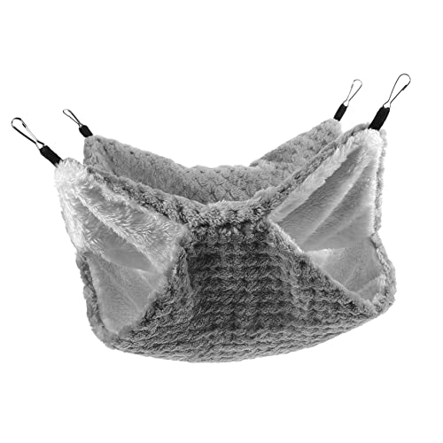 BUGUUYO Resting Pet Hammock Für Kleintiere Doppellagige Hängematte Für Eichhörnchen Hamster Chinchillas Und Meerschweinchen Sicherer Und Bequemer Schlafplatz Für Kleine Haustiere BUGUUYO Resting Pet Hammock Für Kleintiere Doppellagige Hängematte Für Eichhörnchen Hamster Chinchillas Und Meerschweinchen Sicherer Und Bequemer Schlafplatz Für Kleine Haustiere von BUGUUYO