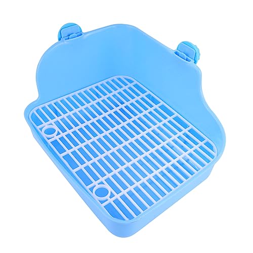 BUGUUYO Haustier Mini Töpfchen Trainer Haustier Toilette Kaninchen Toilette Trainer für Hamster Frettchen Himmelblau Zufallsschraube BUGUUYO Haustier Mini Töpfchen Trainer Haustier Toilette Kaninchen Toilette Trainer für Hamster Frettchen Himmelblau Zufallsschraube von BUGUUYO