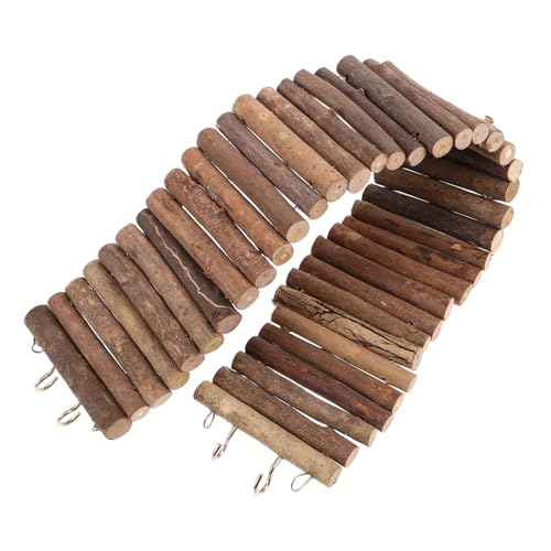 BUGUUYO Hamster Kletterleiter Holz Biegsame Hängebrücke Kleintier für Hamster Mäuse Ratten Interaktive Kletterplattform Zubehör für Kleine Haustiere BUGUUYO Hamster Kletterleiter Holz Biegsame Hängebrücke Kleintier für Hamster Mäuse Ratten Interaktive Kletterplattform Zubehör für Kleine Haustiere von BUGUUYO