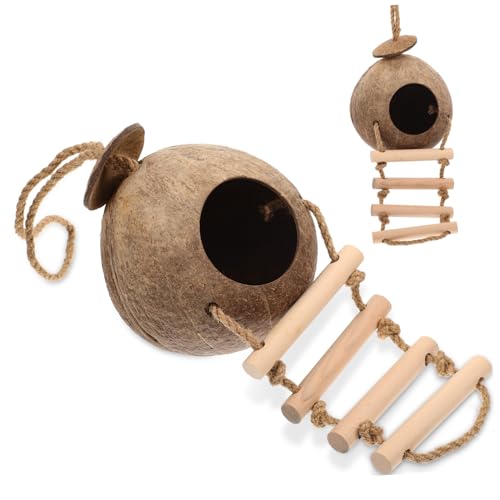 BUGUUYO Hamster Hideout Käfig Zubehör Pet Hideout Spielzeug Hängen Leiter Nest Haustier Spielhaus BUGUUYO Hamster Hideout Käfig Zubehör Pet Hideout Spielzeug Hängen Leiter Nest Haustier Spielhaus von BUGUUYO