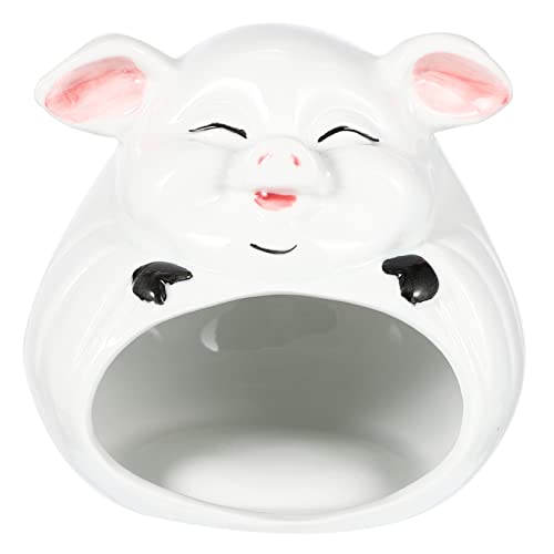 BUGUUYO Hamster Hideout Keramisches Schlafhaus Kühlendes Nest Für Kleine Haustiere Cartoon-Design Langlebig Und Geruchsneutral Für Hamster Und Chinchillas von BUGUUYO