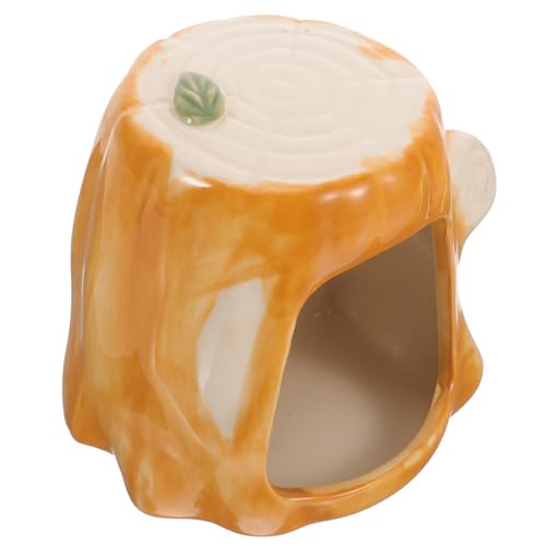 BUGUUYO Hamster Nest Aus Keramik Käfighamster Nagetier Streifenhörnchen Meerschweinchen Versteck Frettchen Hamsterhütte Für Chinchilla Hamsterkäfige Kühlnest Für Haustiere Heu Höhle Orange BUGUUYO Hamster Nest Aus Keramik Käfighamster Nagetier Streifenhörnchen Meerschweinchen Versteck Frettchen Hamsterhütte Für Chinchilla Hamsterkäfige Kühlnest Für Haustiere Heu Höhle Orange von BUGUUYO