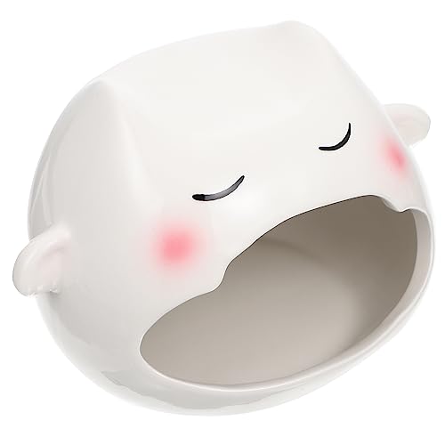 BUGUUYO Keramik Hamster Haus Für Kleine Haustiere Natürliche Schlafhütte Sommer Kühlnest Sicheres Versteck Aus Keramik BUGUUYO Keramik Hamster Haus Für Kleine Haustiere Natürliche Schlafhütte Sommer Kühlnest Sicheres Versteck Aus Keramik von BUGUUYO