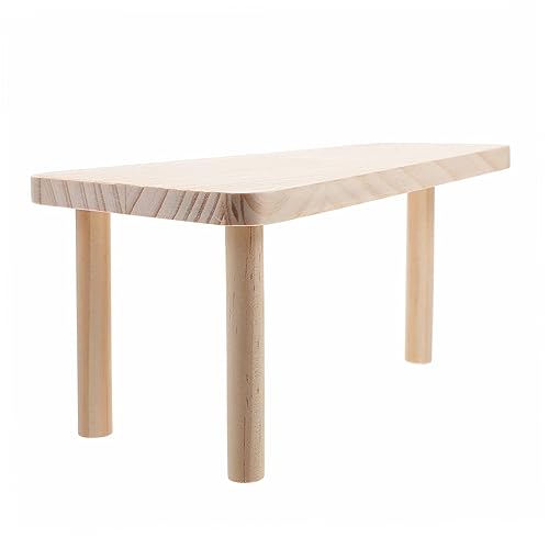 BUGUUYO Hamster Plattform Aus Holz Multifunktionale Kletter Und Spielgelegenheit Für Hamsterkäfige Für Kleine Tiere Mit Platz Für Futter Und Wasserbehälter Fördert Bewegung Und von BUGUUYO