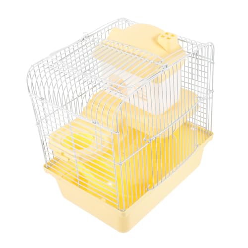BUGUUYO Kunststoffwanne Hamsterkäfig Rattenkäfig Meerschweinchenkäfig Abnehmbar Groß Für Kleine Haustiere Mit Laufrädern Und Trinkflaschen von BUGUUYO