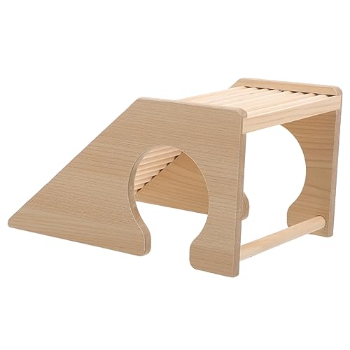 BUGUUYO Holzleiter Für Hamster Chinchilla Und Meerschweinchen-Spielzeug Kletterleiter Für Kleintiere Versteck Und Trainingsgerät Sicher Und Robust von BUGUUYO