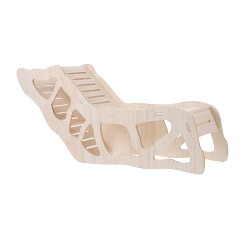 BUGUUYO Hamster Holzhaus Mit Kletterleiter Und Versteck Multifunktionale Holzstruktur Für Zwerghamster Idealer Rückzugsort Und Spielplatz Für Kleine Nager von BUGUUYO
