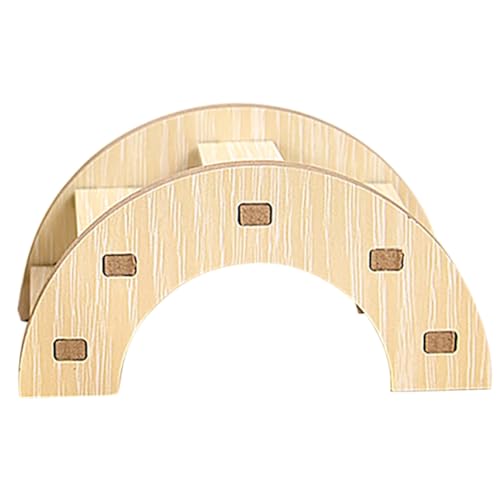 BUGUUYO Gerbils Holzbrücke Für Kleintiere Kletterleiter Für Hamster Meerschweinchen Und Rennmäuse Spielzeug Und Aktivität Im Käfig Und Praktisch Für Haustiere von BUGUUYO