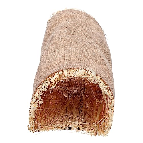 BUGUUYO Hamster-Tunnel- Eichhörnchen Hasenkauspielzeug Hund Hamster hamsterspielzeug kleine Tiere, die Nest Hasen-Verstecknest Leinen- Green von BUGUUYO