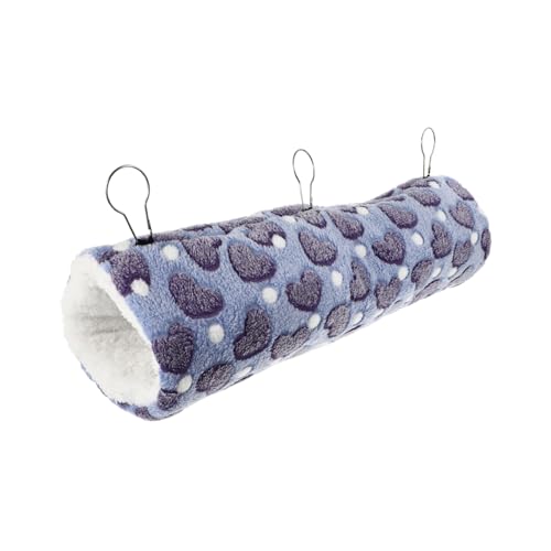 BUGUUYO Hamster Tunnelnest Plüsch Hängematte Plüsch Hamster Tunnel Igel Versteck Schaukel Für Spielset Kleine Haustierkäfig Hängematte Stofftier Plüsch Igelspielzeug von BUGUUYO