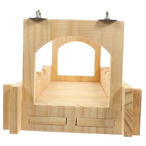 BUGUUYO Haustierbrücke aus Holz für Meerschweinchen Stabiler Unterschlupf für Hamsterkäfig Lebensraum für Kleintiere Brückenform für Chinchillas BUGUUYO Haustierbrücke aus Holz für Meerschweinchen Stabiler Unterschlupf für Hamsterkäfig Lebensraum für Kleintiere Brückenform für Chinchillas von BUGUUYO