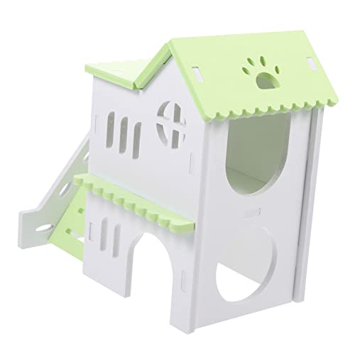 BUGUUYO Premium Hamsterhaus Aus Doppelschichtige Villa Für Kleine Nager Sicheres Und Stilvolles Versteck Für Hamster Und Chinchillas Schlaf Und Spielhaus Für Haustiere von BUGUUYO