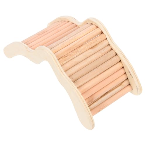 BUGUUYO Holz-hamsterleiter Spielzeug Kletterbrücke Für Kleintiere Geeignet Für Hamster Chinchillas Und Meerschweinchen Fördert Balance Und Spiel Mit Abgerundeten Kanten Für Sicheres von BUGUUYO