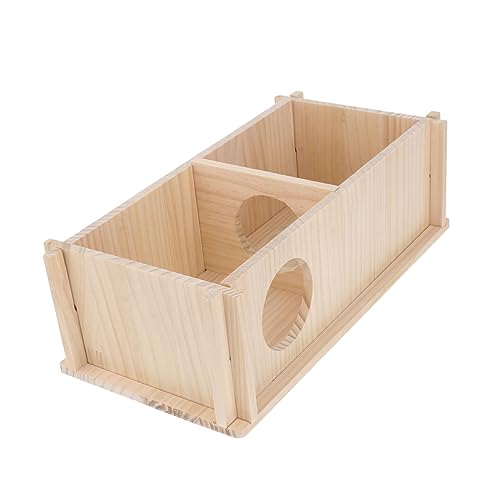BUGUUYO Einzigartiges Hamsterversteck aus Holz Haustiernest Spielhaus für Ihr Haustier Hamster Eichhörnchen Chinchilla von BUGUUYO