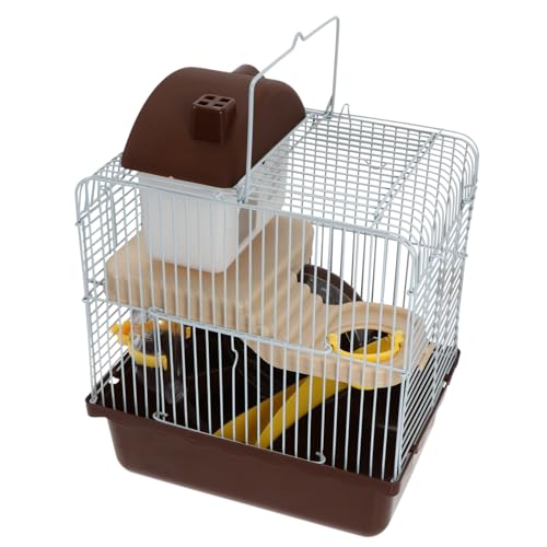BUGUUYO Doppelschichtiger Hamsterkäfig - Hamsterhaus Mit Einstreu Versteckröhre Und Mehrkammerversteck BUGUUYO Doppelschichtiger Hamsterkäfig - Hamsterhaus Mit Einstreu Versteckröhre Und Mehrkammerversteck von BUGUUYO
