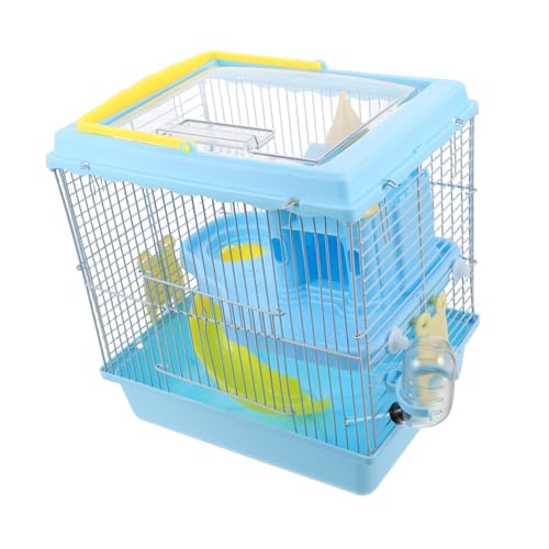 BUGUUYO Hamsterkäfig Premium Schloss Mehrstöckig mit Rutsche Laufrad Wasserspender für Zwerghamster und Kleine Mäuse Aktivitätskäfig zur Artgerechten Haltung und Bewegung von BUGUUYO