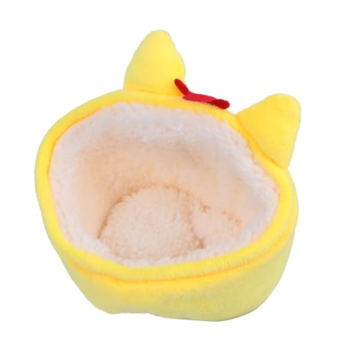BUGUUYO Hamsterbett Haus Für Winter Warmes Dickes Nest Im Kleinen Hühnchen-Design Für Nager Tragbar Und Bequem Für Hamster Und Kleine Haustiere von BUGUUYO