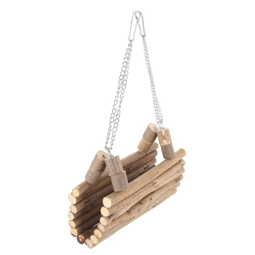 BUGUUYO Stressspiel Sitzstangenständer Aus Holz Für Hamster-backenzähne Zum Sicheren Klettern von BUGUUYO